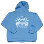 Blue Seaward Surf and Sport Ventura Beach sweatshirt for sale in store